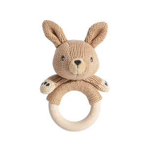 Australiana Ring Rattle - Kylie the Kangaroo - Living Textiles