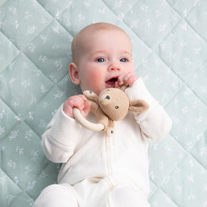 Australiana Ring Rattle - Kylie the Kangaroo - Living Textiles