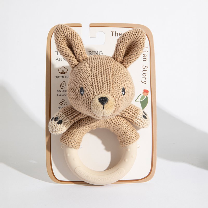 Australiana Ring Rattle - Kylie the Kangaroo - Living Textiles