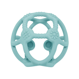 Silicone Teething Ball - Light Blue - Living Textiles