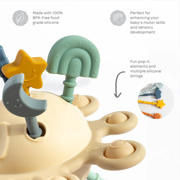 Pull String Interactive Toy - Dusty - Living Textiles