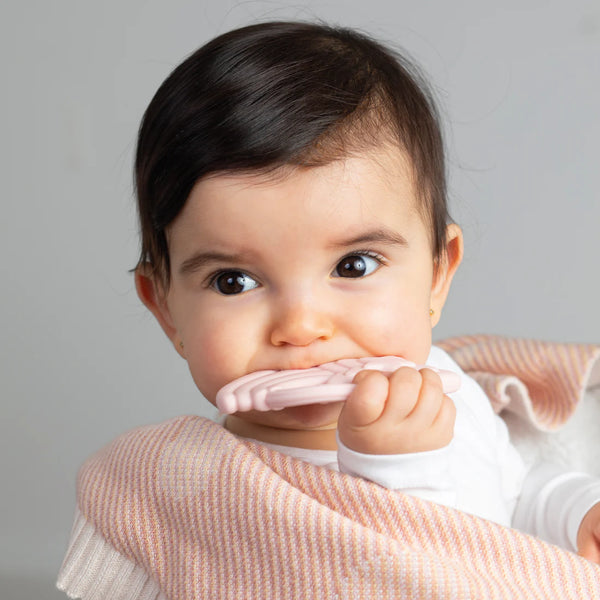 Silicone Teether - Stars & Cloud Pink - 2pk - Living Textiles