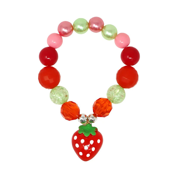 Strawberry Pop Bracelet - Pink Poppy