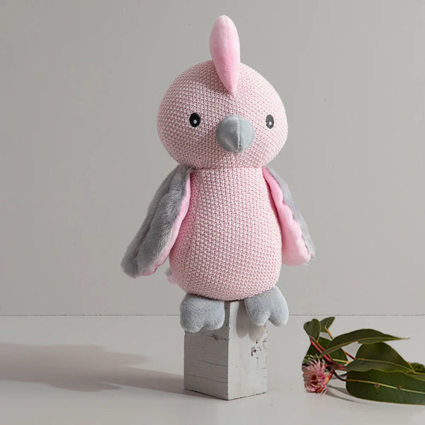 Knitted Toy - Gary the Galah - Living Textiles