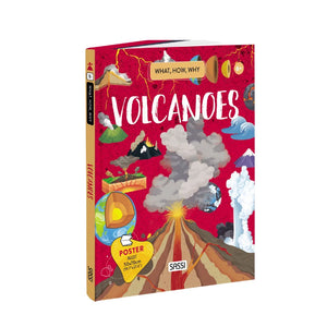 What How and Why Volcanoes Book and Poster - Sassi