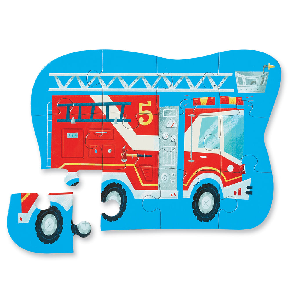 Mini Puzzle - 12 piece - Fire Truck - Crocodile Creek