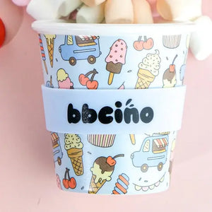 Scoops in Blue Babycino Cup - 120ml (Straw Included) - BBCINO