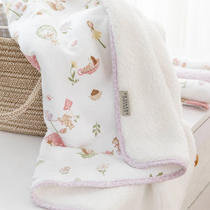 Jersey Sherpa Pram Blanket - Whimsical Wonderland - Living Textiles