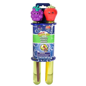 2Pk Scented Jumbo Bubbles Wands - Strawberry/Grape - Tomy