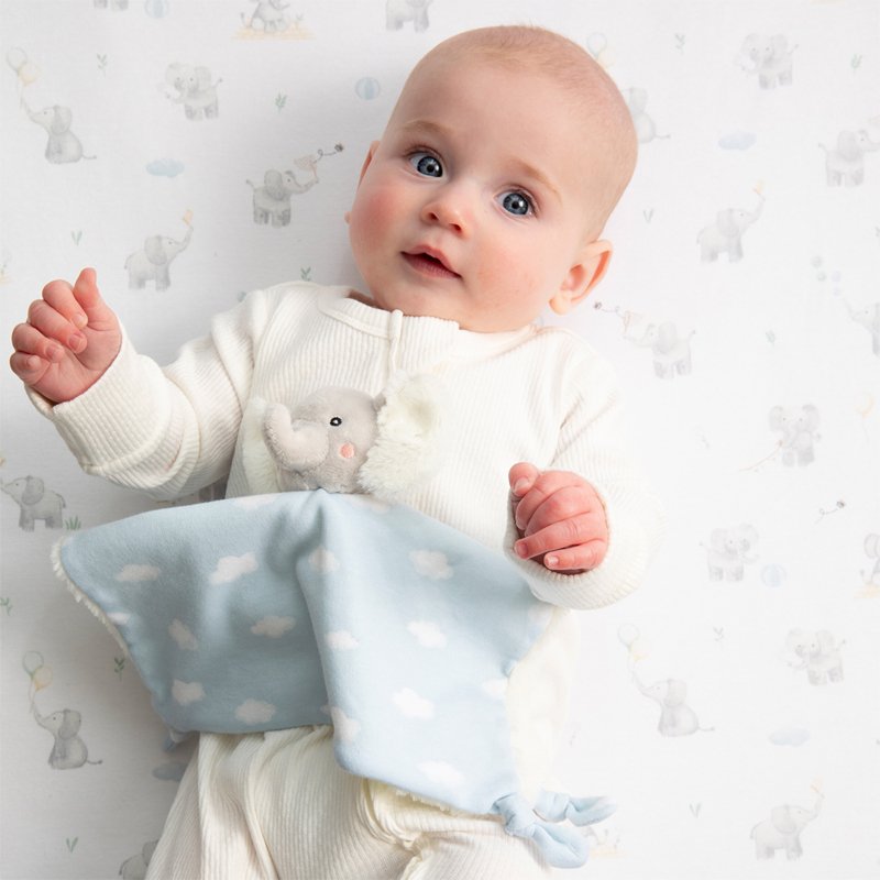 Security Blanket - Elephant Playtime - Living Textiles