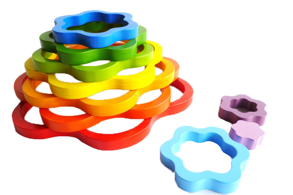 Rainbow Flowers Puzzle - Q Toys