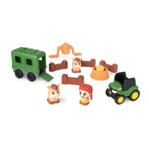 Build-A-Buddy Stackers 15-piece JD Horse Set - John Deere