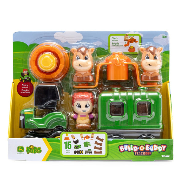 Build-A-Buddy Stackers 15-piece JD Horse Set - John Deere