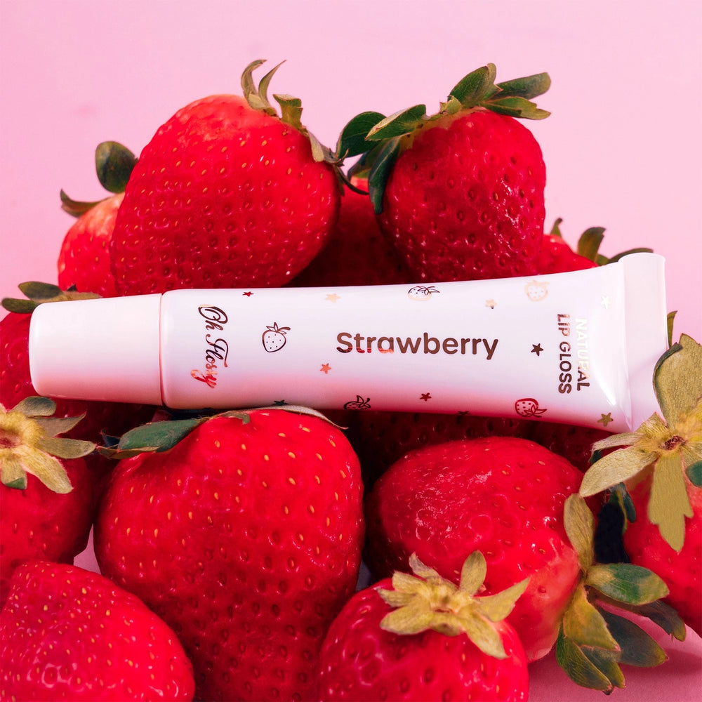 Individual Natural Lip Gloss - Strawberry - Oh Flossy