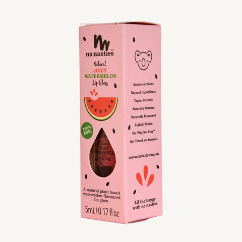 Natural Kids Lip Gloss Wand - Watermelon - No Nasties