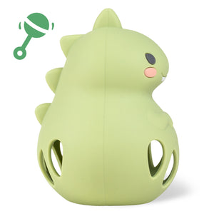 Silicone Rattle - Dino - Tiger Tribe