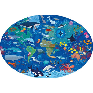 Travel, Learn and Explore - Puzzle and Book Set - The Sea, 205 pcs - Sassi