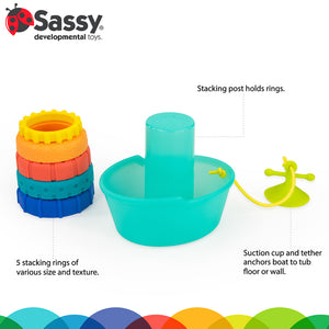 Stackin' Ship Tub Toy - Sassy Baby