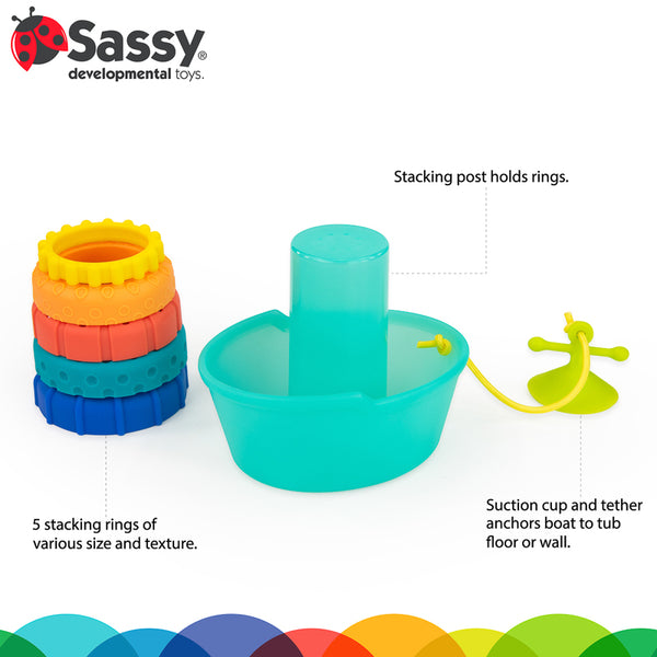 Stackin' Ship Tub Toy - Sassy Baby