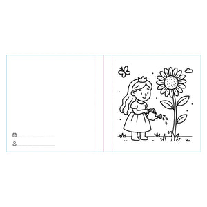 Colouring Book Square - Princesses - Sassi