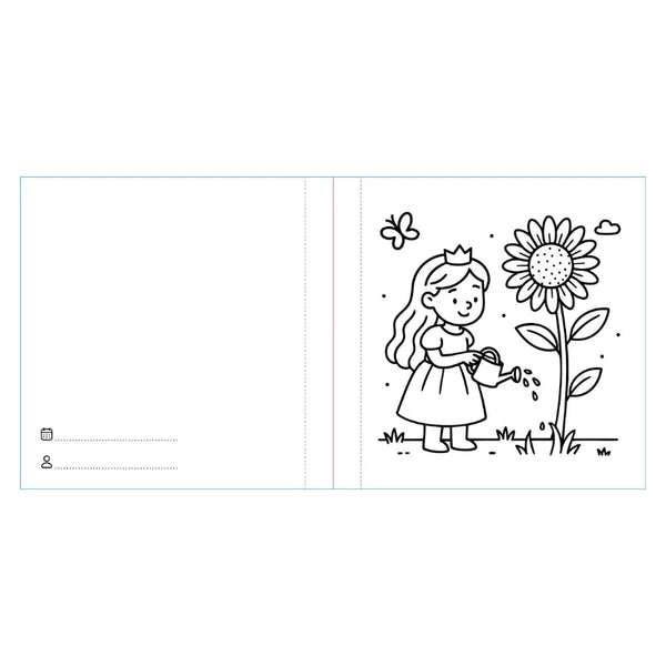 Colouring Book Square - Princesses - Sassi