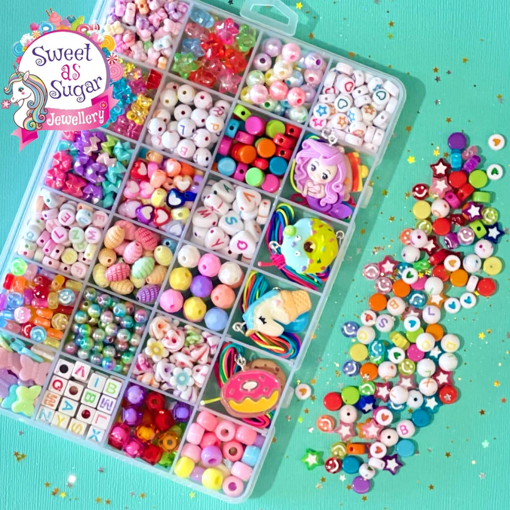 Jewellery Making Kit Large Shapes & Colours - Sweet as Sugar Jewellery