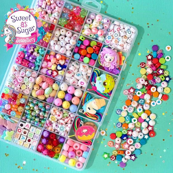 Jewellery Making Kit Large Shapes & Colours - Sweet as Sugar Jewellery