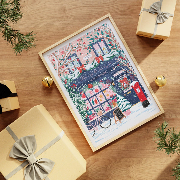 Christmas Boutique A4 Print - Simply Katy