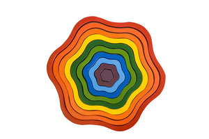 Rainbow Flowers Puzzle - Q Toys