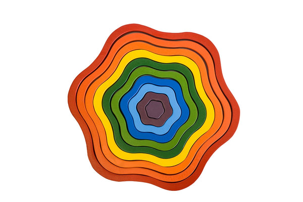 Rainbow Flowers Puzzle - Q Toys