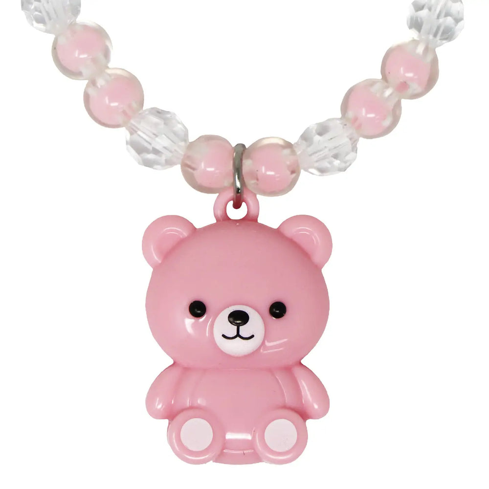 Lip Gloss Bracelet Bear - Pink Poppy