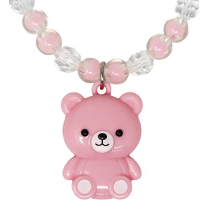 Lip Gloss Bracelet Bear - Pink Poppy