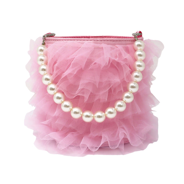 Ballerina Ruffle Handbag - Pink Poppy