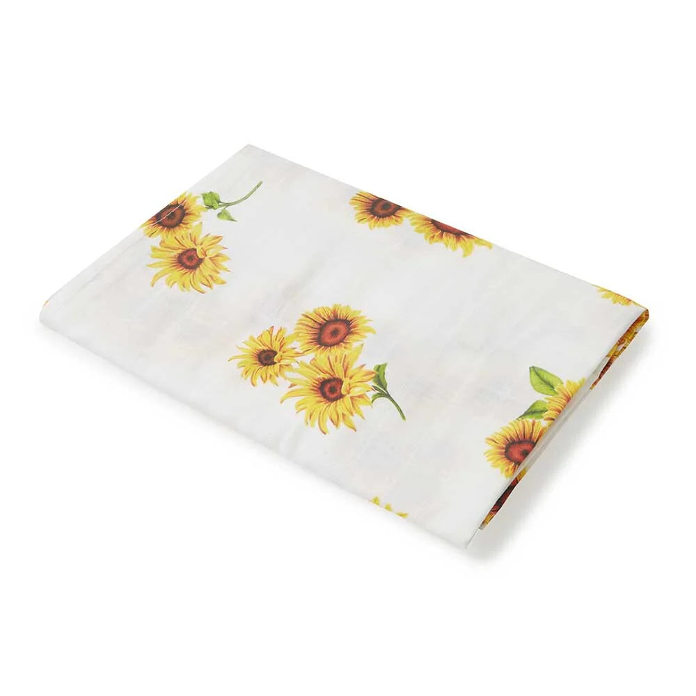 Sunflower Organic Muslin Wrap - Snuggle Hunny