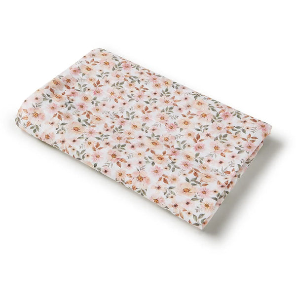 Spring Floral Organic Muslin Wrap - Snuggle Hunny