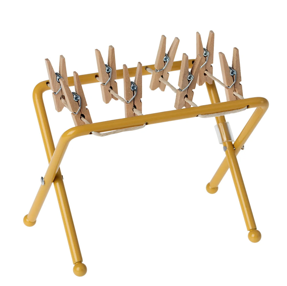 Drying rack with pegs - Mustard - Maileg