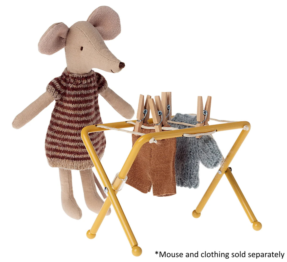 Drying rack with pegs - Mustard - Maileg