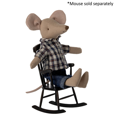 Rocking Chair Mouse Anthracite - Maileg