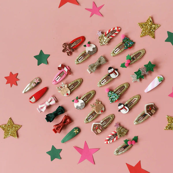 Jolly Glitter Star Clips - Rockahula Kids