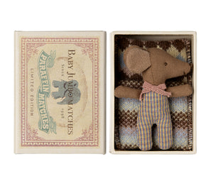 Sleepy Wakey Baby Mouse in box Rose - Maileg