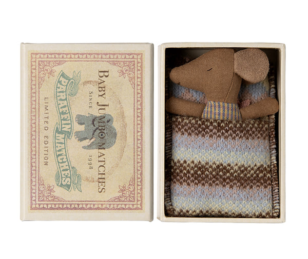 Sleepy Wakey Baby Mouse in box Rose - Maileg