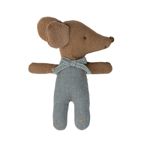 Sleepy Wakey Baby Mouse in box Blue  - Maileg
