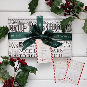 Santa's Sleigh Express Christmas Gift Tags - Set of 6 - Black Bow Studio