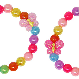 Rainbow Butterfly Bracelet - Pink Poppy