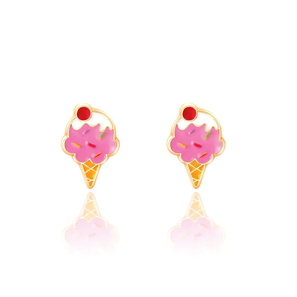 Ice Cream Dream - Cutie Stud Earrings For Girls - Girl Nation