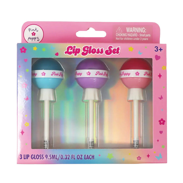Lollipop Lipgloss Set - Pink Poppy