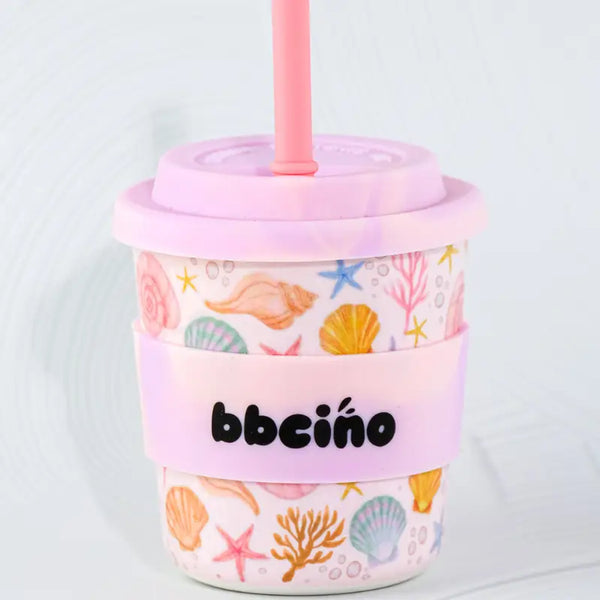 Shell Yeah Kids Keep Cup - 240ml (Straw Included) BBCINO