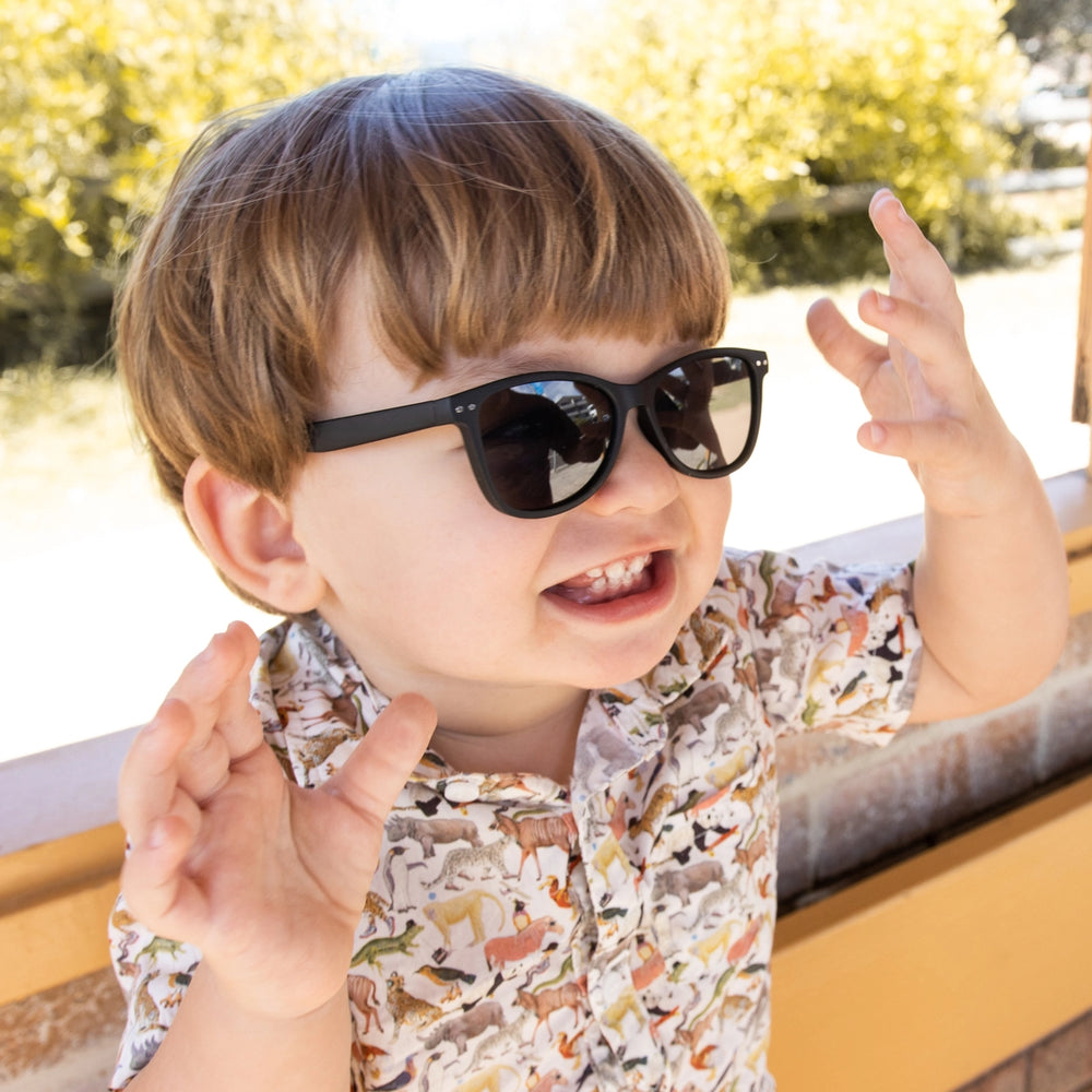 B-Shades 2-5 Years - Matte Black - BukiBaby Sunglasses