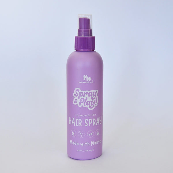 Natural Alcohol Free Hair Spray in Lavender and Fresh Lime - No Nasties