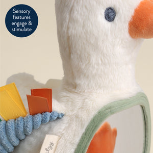 Sensory Tummy Time Mirror - Goose - Itzy Ritzy